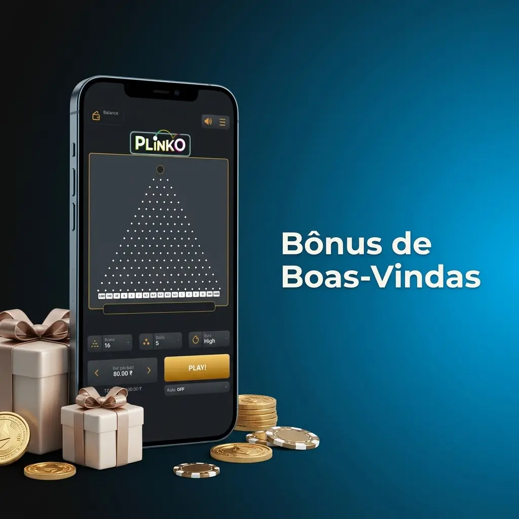 Bônus de boas-vindas em cassinos online aumentando saldo para jogadores de Plinko no primeiro depósito