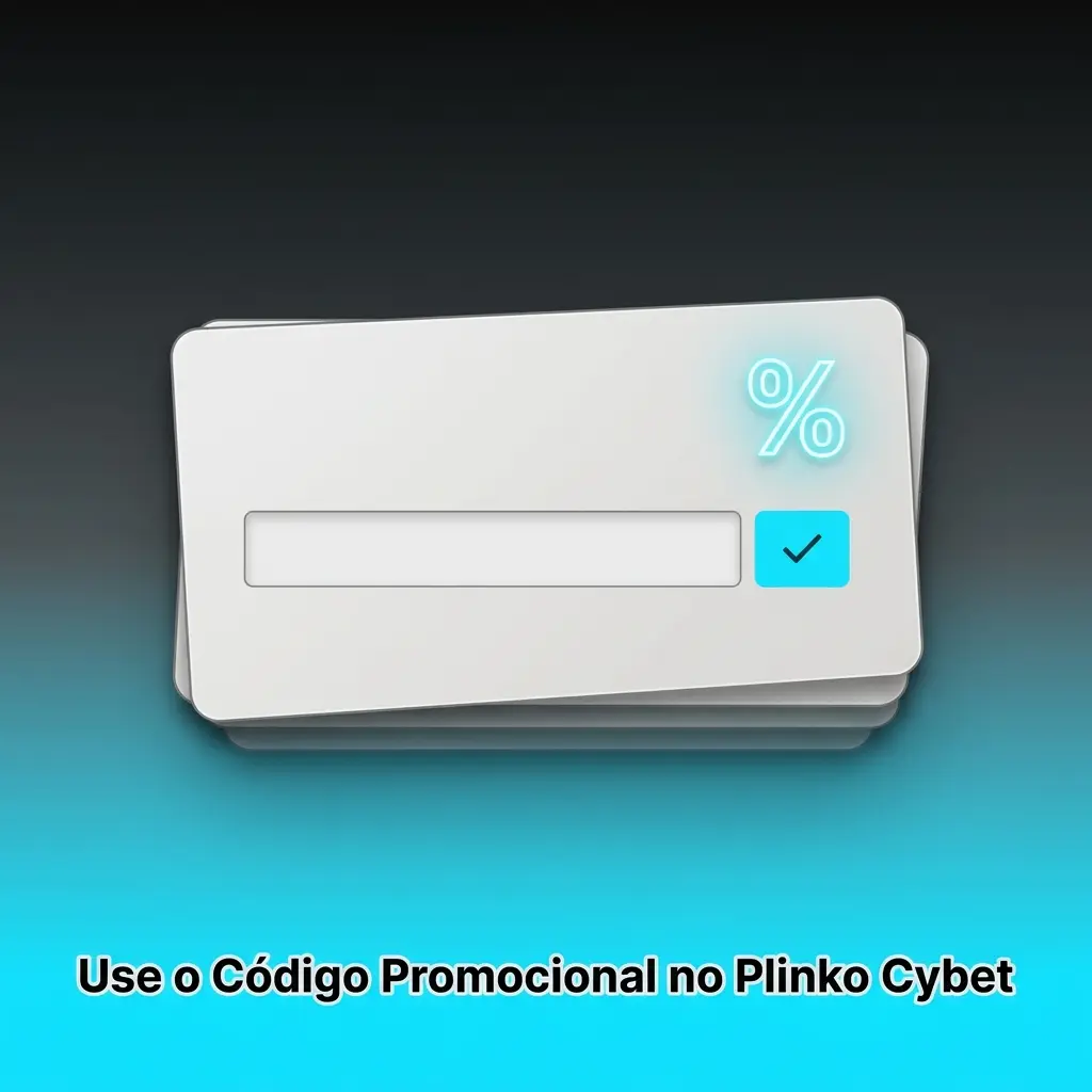 Tela mostrando como inserir código promocional no Plinko Cybet para obter vantagens adicionais no cadastro